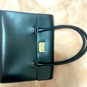 Kate Spade Leather Foldover Clasp Tote